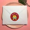 500pcs/roll Cartoon Animal Thank You Round Stickers Bear Puppy Adhesive Labels for Package Envelope Gift Sealing and Craft Decor