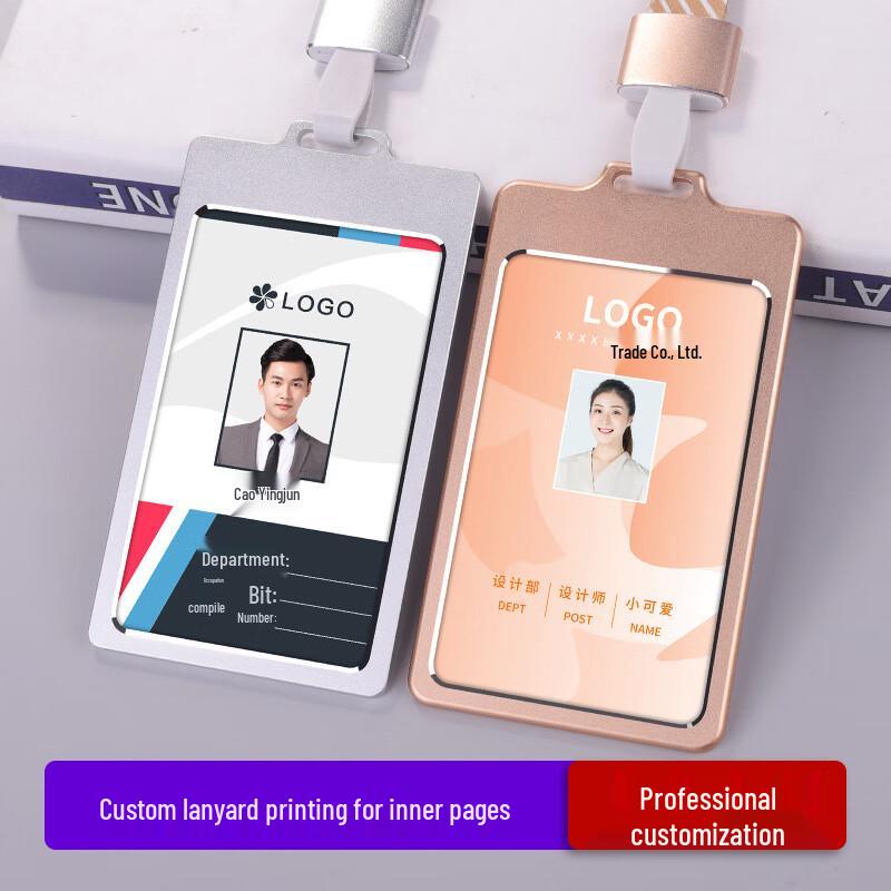 Aluminum Alloy Vertical ID Card Holders