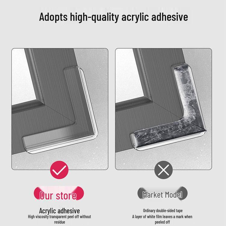 Silicone Right Angle Window Corner Protector - Anti-Collision Safety Cover