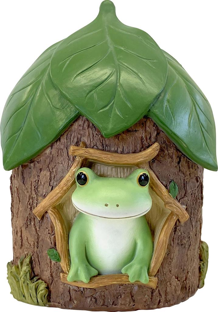 Copeau Mini Garden Frog In a Woodhouse