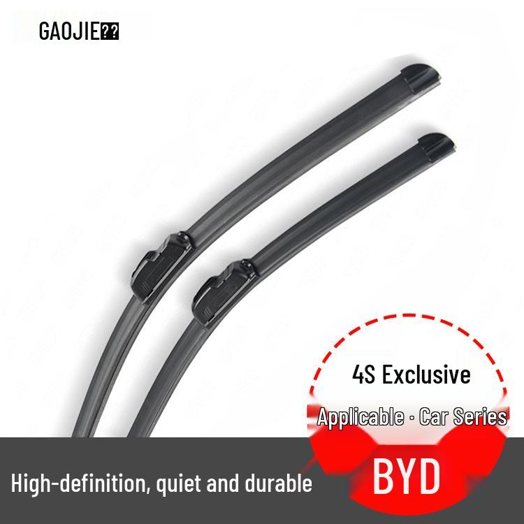 Compatible Wipers for BYD Han, Qin, Song PLUS, Dolphin, Seal, Yuan, Tang, S7, S8, F3, F0 - Boneless Design