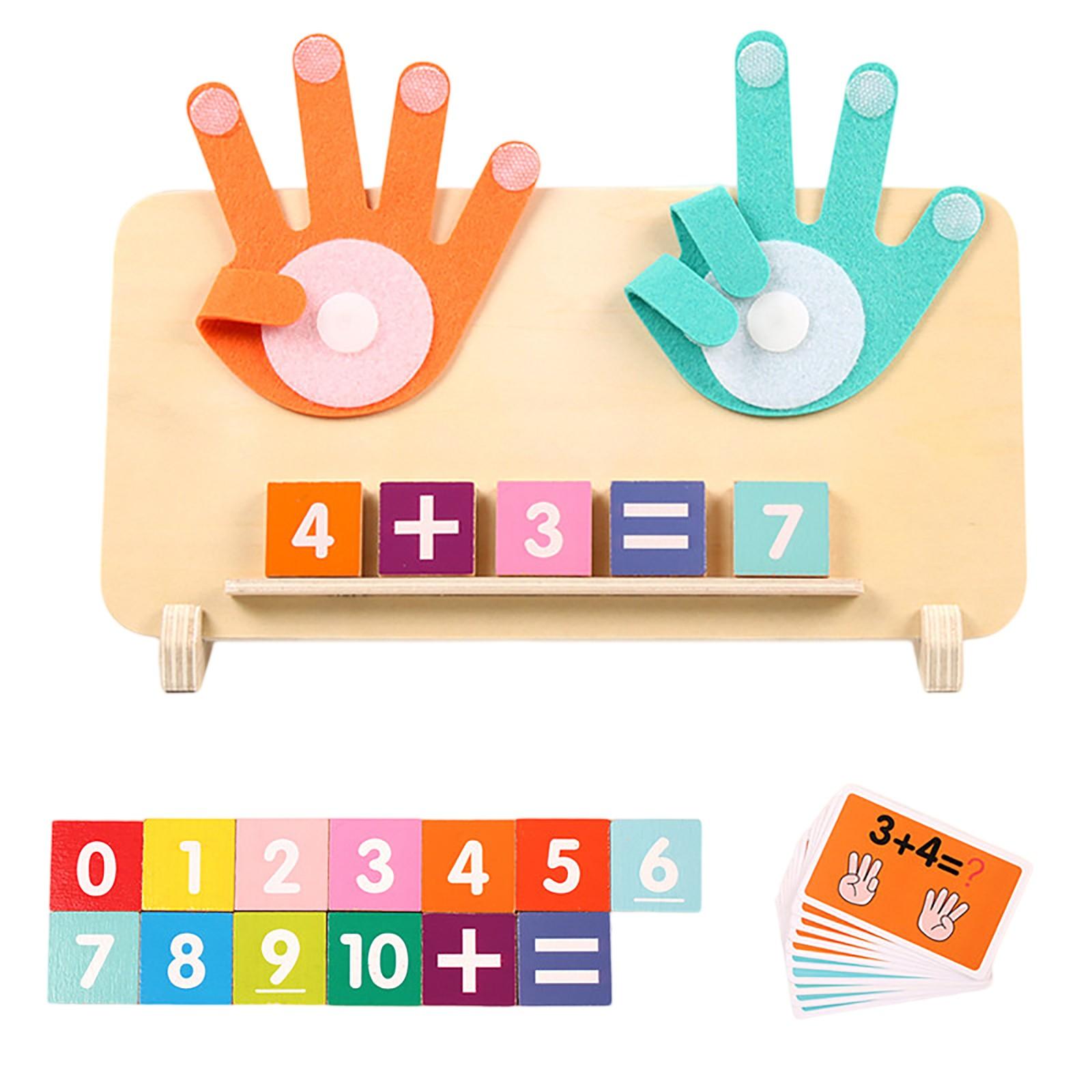 

Обучающие математические манипуляторы, игрушки, обучающая игрушка для счета на пальцах для малышей One Size