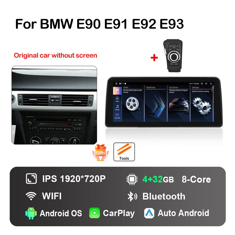 

12,3-дюймовый Android автомобильный радио мультимедийный плеер для BMW 3 серии E90 E91 E92 E93 2005 - 2012 GPS HD сенсорный экран DSP стерео