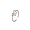 High-End Adjustable Women's Bow Finger Ring - Elegant, Sweet, Niche Design