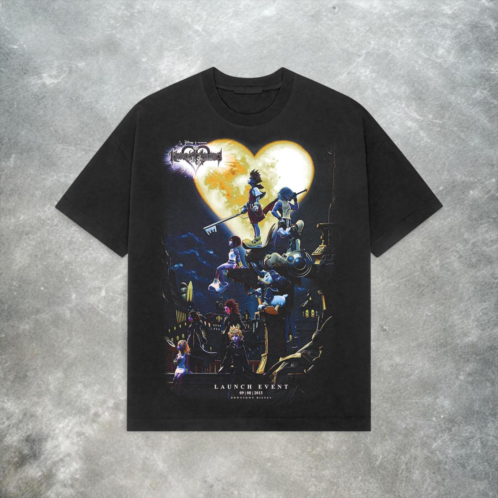 Kingdom Hearts Retro Tee – Y2K Vintage Square Enix Game Shirt S