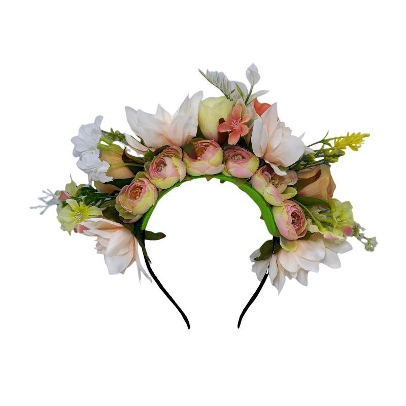 женская заколка для волос ободок-цветок трехмерный супер-фея имитация цветка ободок для путешествий фото фото этнический костюм головной убор