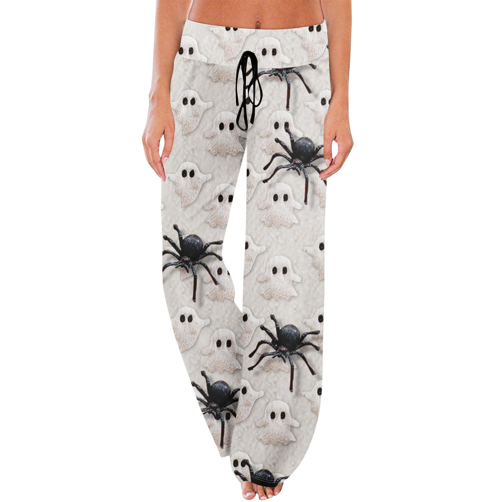 

Пижамные штаны в стиле аниме, повседневные брюки с эластичной резинкой на талии, удобные прямые свободные брюки для йоги S