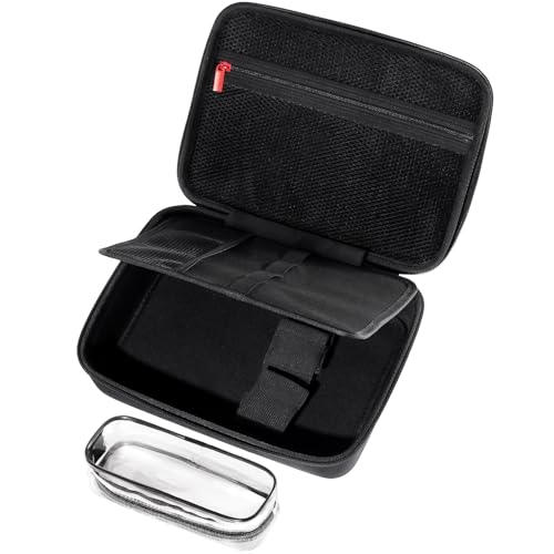 

ProCase 3-Piece Hair Clipper Hard Travel Case with Clear Pouch, Trimmer Organizer, and Storage Bag for Haircutting Supplies, Razor Guards, and Groomin