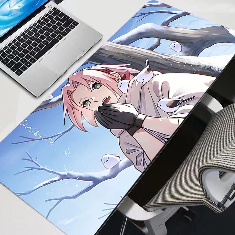 Mouse Pad Naruto Durable Anime Large PC Computer Gamer Kawaii Gaming Accessories Mousepad Keyboard Desk Mat Carpet Table
