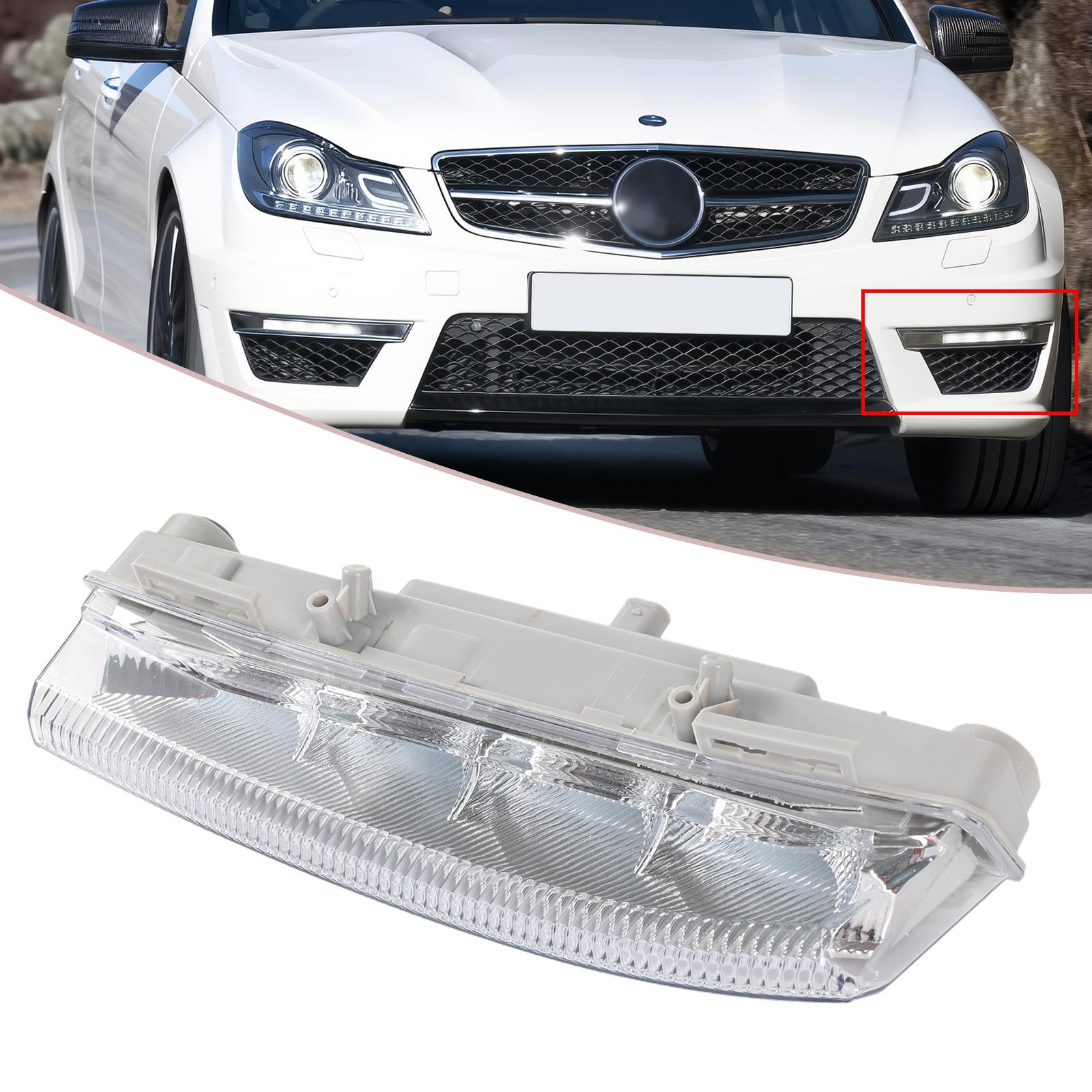 

1x Left Side Car For Mercedes Benz E350 C350 C250 W204 W212 R172 Front LED DRL Daylight Running Lamp Light 2049068900 White белый
