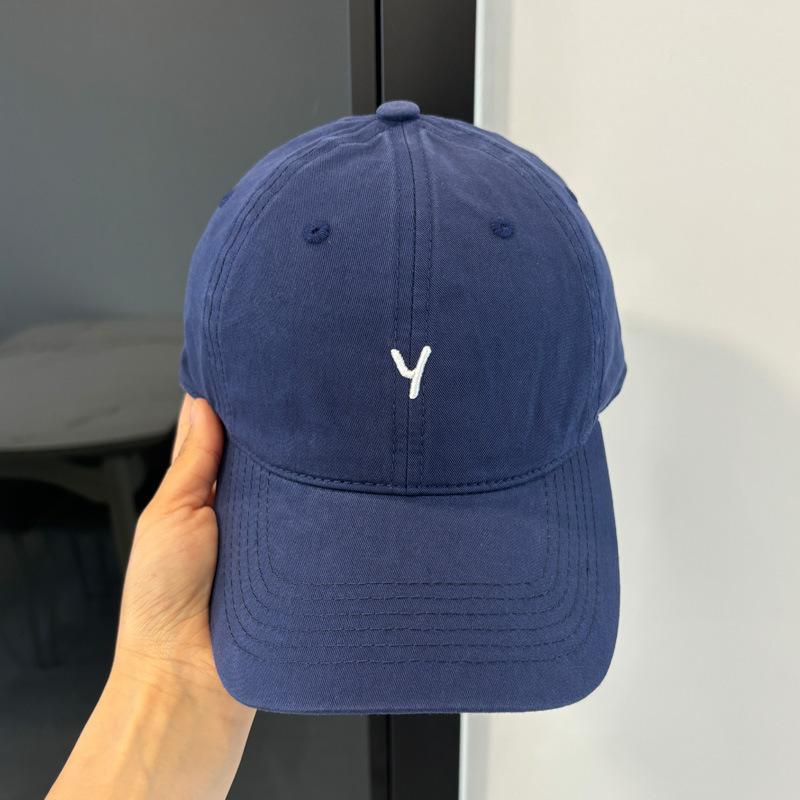 New Simple and Versatile Cap Children's Spring and Summer Leisure Small Letter Y Embroidered Baseball Cap Soft Top