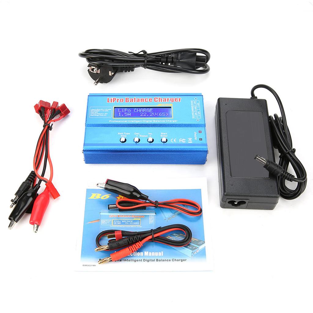 B6 80W Digital LCD Balance   Dis  for L  NiMH RC Battery(without Plug)