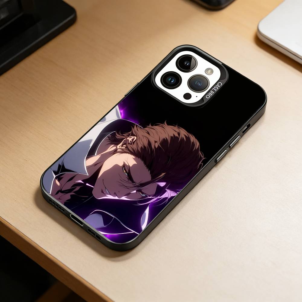 

B-Sousuke Aizen Bleach Phone Case For iPhone 17,16,15,14,13,12,11 Plus,Pro Max,XS,Colorful Silver Black Cover iPhone17air
