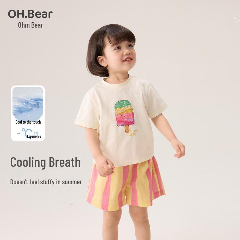 

Летний комплект для девочек Ohm Bear с коротким рукавом 110