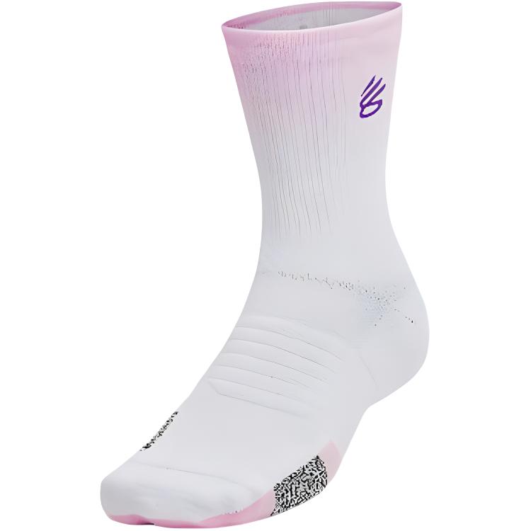 Under Armour Playmaker ArmourDry Crew Socks Unisex 1 Pack White 1376231-103 M