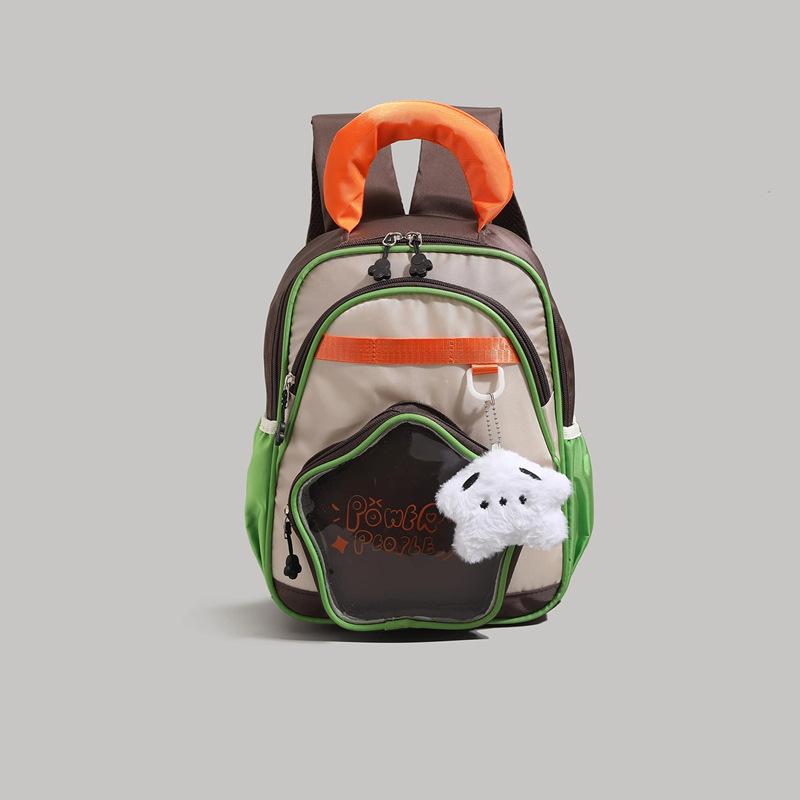 Schoolbag a high-value cartoon color matching children's backpack boys and girls 1011 new kindergarten going out schoolbag