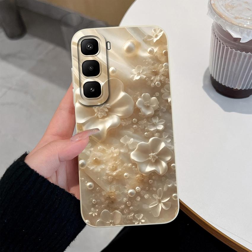 For Infinix Hot 60 50 Pro Plus 40Pro 30 Play 70 60i 50i 40i 30i Phone Case Sweet Bunny Cake New Upgrade Soft Smooth Silicone Lightweight Durable Shell