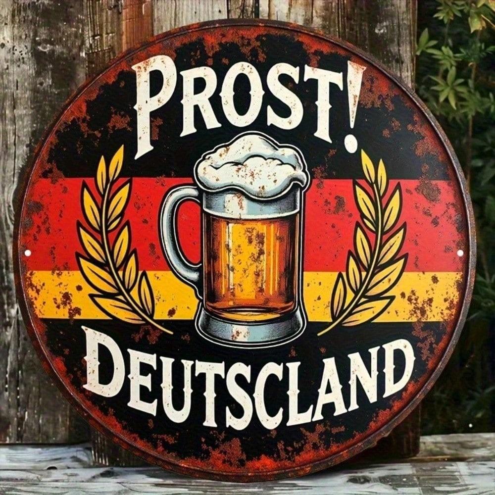 

Vintage Tin Sign 8x8 Inch Round Metal Plaque for Bar Pub Man Cave Retro Wall Decor 20x20 різнокольоровий