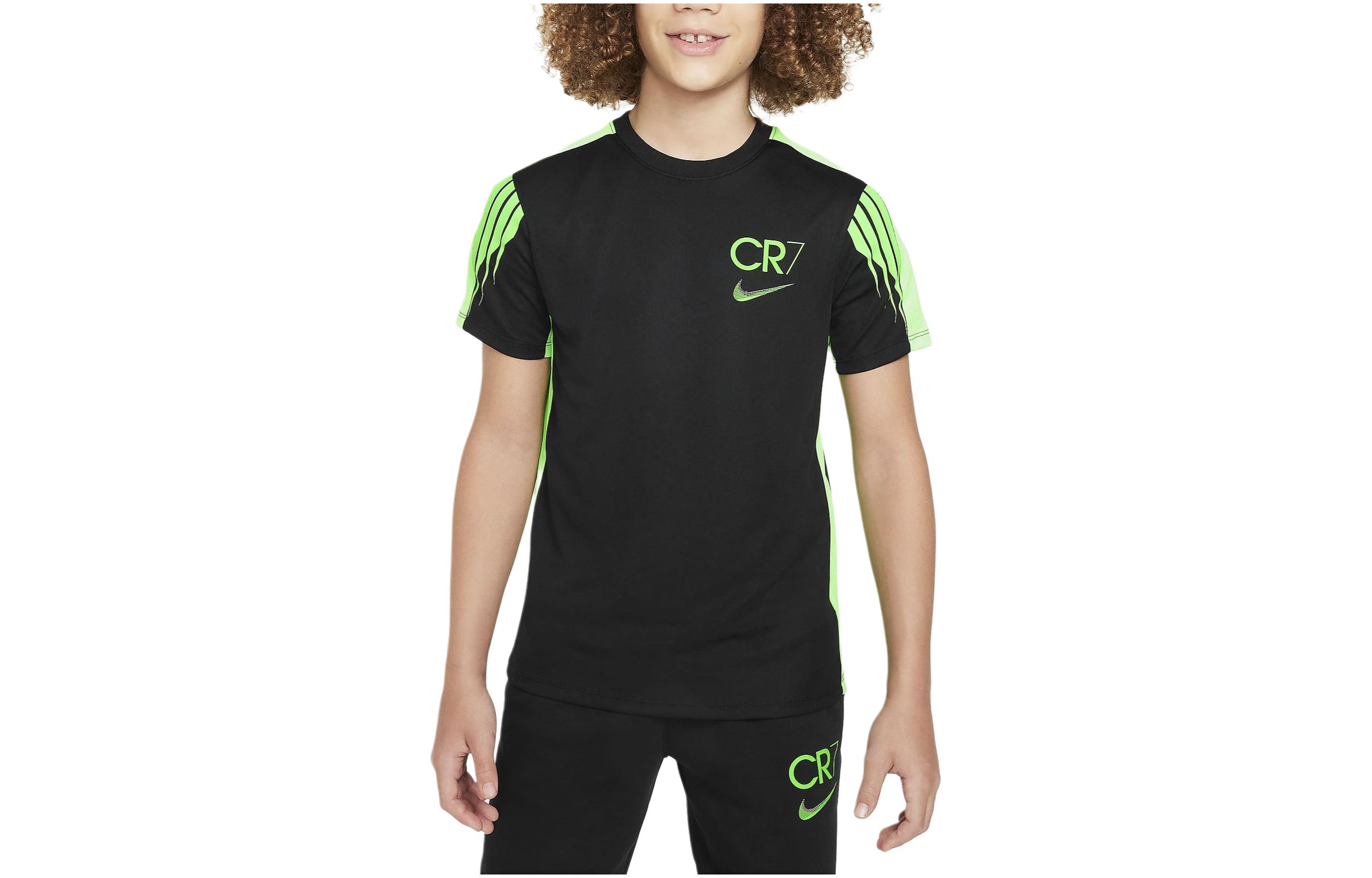 Nike CR7Dri Fit Academy 23 T Shirt Black Kids FN8427-010 M