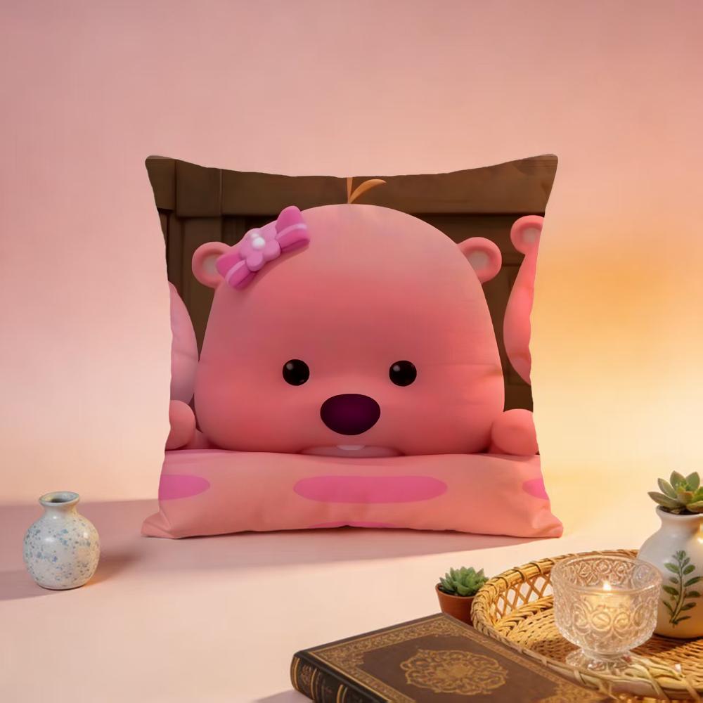 Trending LLoopyable Cushion Cover Premium SkinFriendly Pillow Case MultiPurpose for Home Office Travel