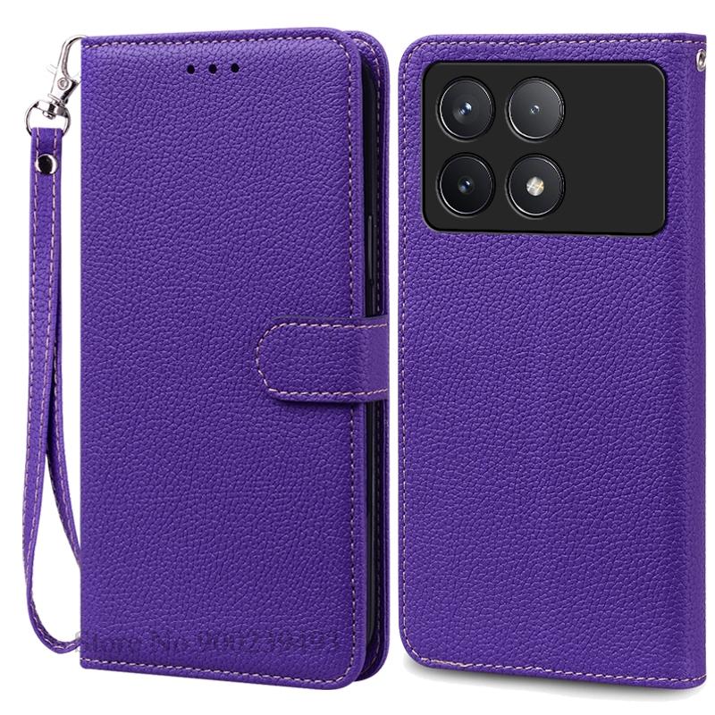 Pouzdro F6 Pro pro POCO F6 Pro Pouzdro Silikonová peněženka Kožené vyklápěcí pouzdro pro Xiaomi Poco F6 Pro 5G Pouzdro Knižní obal Fundas