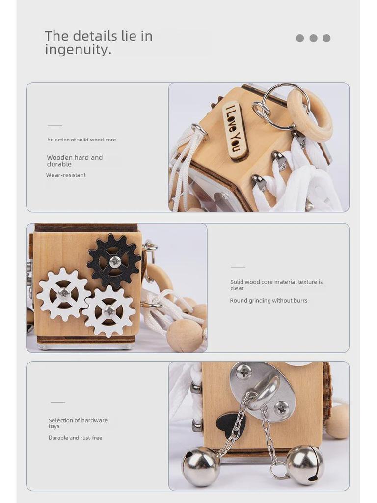 Children's Montessori Busy Block: Multifunctional Early Education Logic Training Board