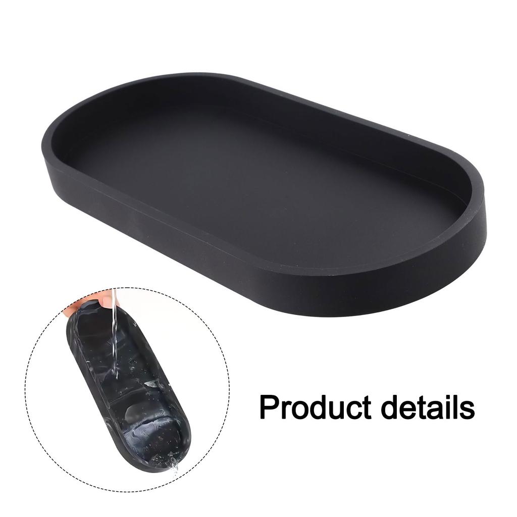 Countertop Organizer Silicone Bathroom Tray Soap Dispenser