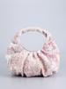 Fashion Sequins Embroidery Women Handbags Ruched Hobos Small Tote Bag Sweet Cute Flower Beach Bags Shiny Summer Bag 2025