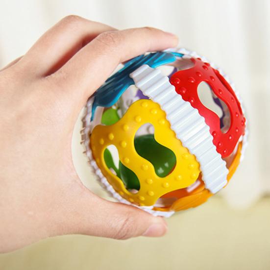Yenidoğan Titreyen Zil Oyuncak Boş Top Şeklinde Çok Amaçlı Silikon Bebek Çıngırak Bebekler İçin Diş Çıkarma Oyuncakları