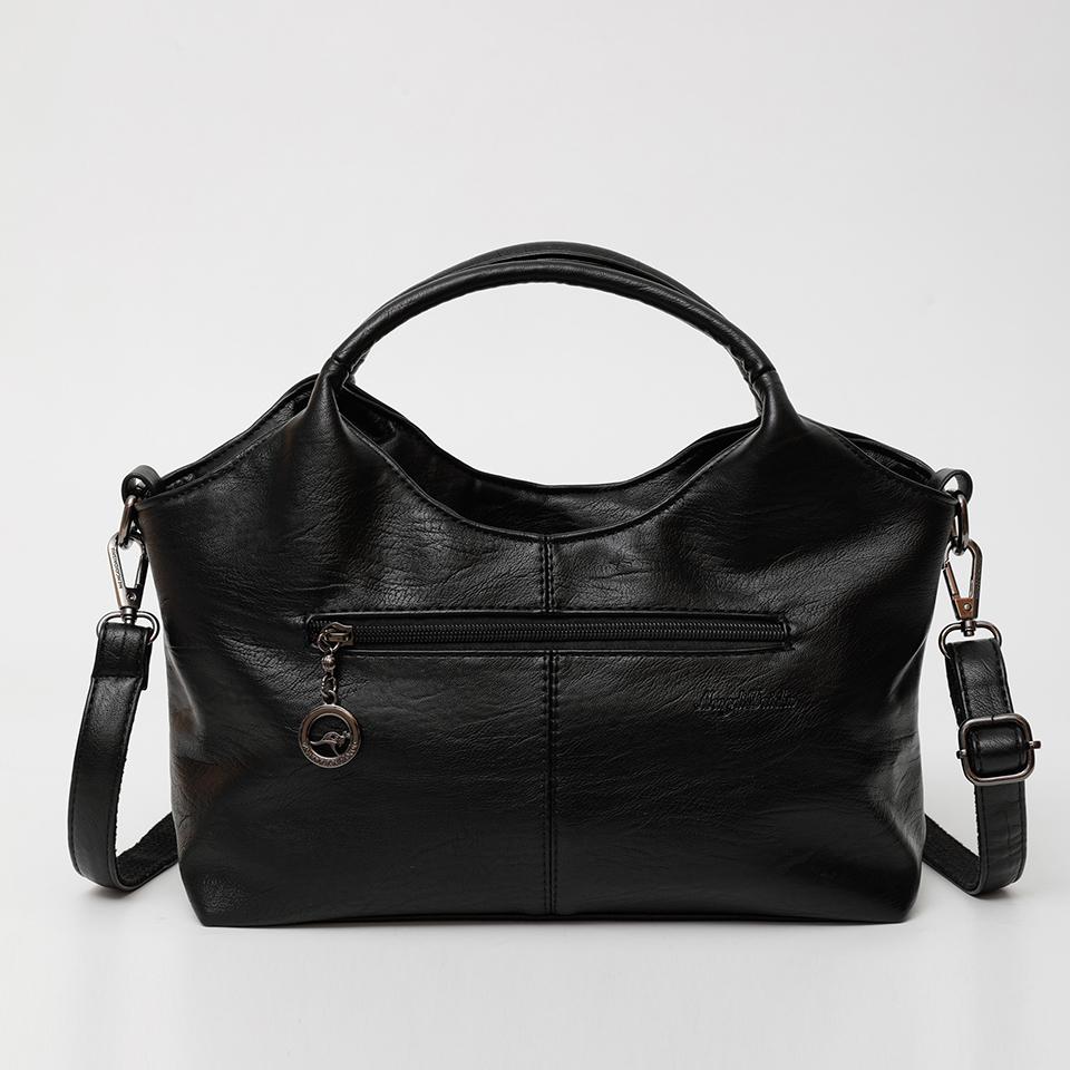 Damen Handtasche aus weichem PU-Leder – Stilvolle Umhängetasche & Crossbody-Schultertasche für Damen