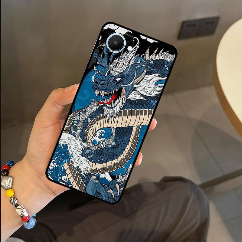 Japanisches Drachen Case Für Realme C65 C67 C61 C53 C55 C51 C25 C63 C71 C75 GT6 GT7 Pro 11 12 13 14 15 Pro Plus