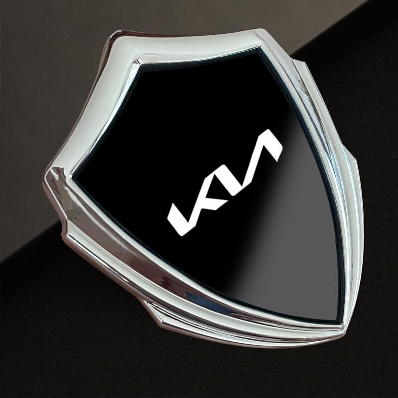 Pegatina triangular de metal para modificación lateral de coche para Kia Sportage Ceed Picanto Rio ProCeed Niro 5 3 4 K7 5 8 3 9 Accesorios Ray