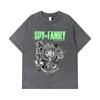 275 GSM Washed T-shirts 100% Cotton Spy x Family V5 Anya Print Unisex Heavy Cotton T Shirt