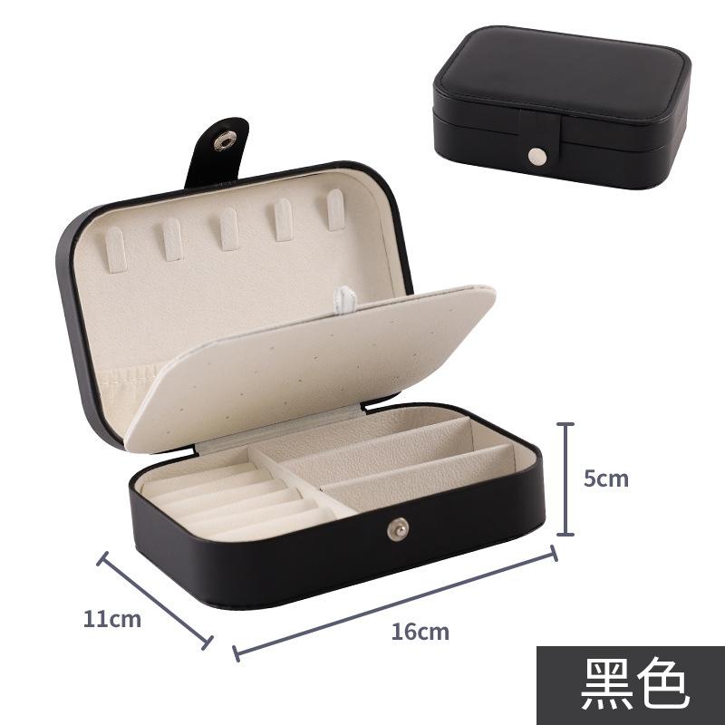 Jewelry Storage Box High-end Double-layer Jewelry Box Jewelry Ring Earring Box Jewelry Packaging Gift Box