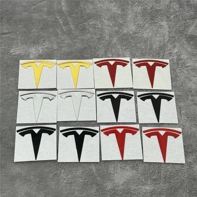 Model 3/Y Metal Blackened Logo Emblem - Front Bumper & Rear Trunk Logo Replacement Kit Car Exterior Decoration Parts
