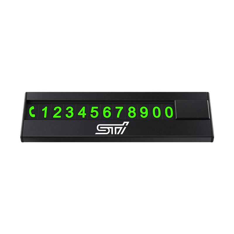 Car Hidden Parking Card Stop Phone Number Card Plate Auto Interiors For Subaru STI XV Forester Outback Legacy Impreza Mpreza WRX iuyh8