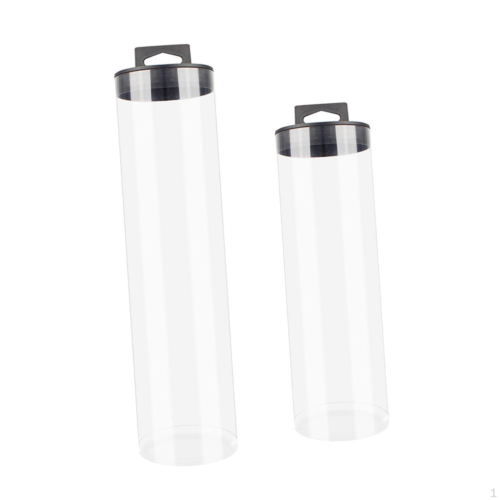 2 шт. Держатель-органайзер для теннисных мячей, Переносной прозрачный тубус-контейнер для хранения пиклбольных мячей для