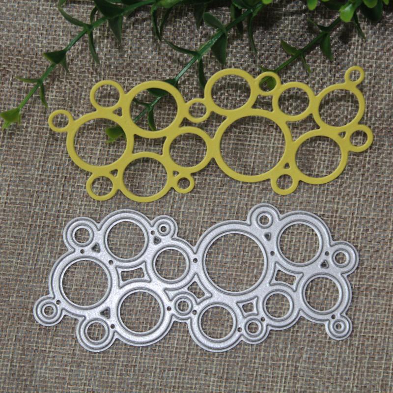 Round Bubble Card Pattern Metal Cutting Dies Craft Embossing Stamps for Card Making Decor Scrapbooking Stencil