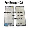 6.53" New Middle Frame For Xiaomi Redmi 10A Front Bezel Back Housing Mid Plate 220233L2C 220233L2G 220233L