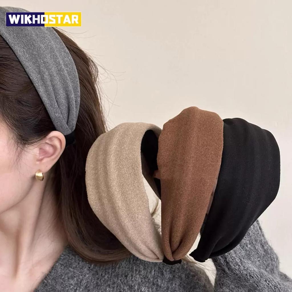 Autumn And Winter Women'S Suede Wide Headband - High Quality Pressed Hair Headband, Multiple Colors Available