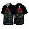 Men's Christmas Themed Caregiver Uniform for Holiday Work Wear