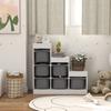Toy Storage Organiser Three Layer Kids Toy Storage Units With Removable Bins For Ages 3 8 Years Grey