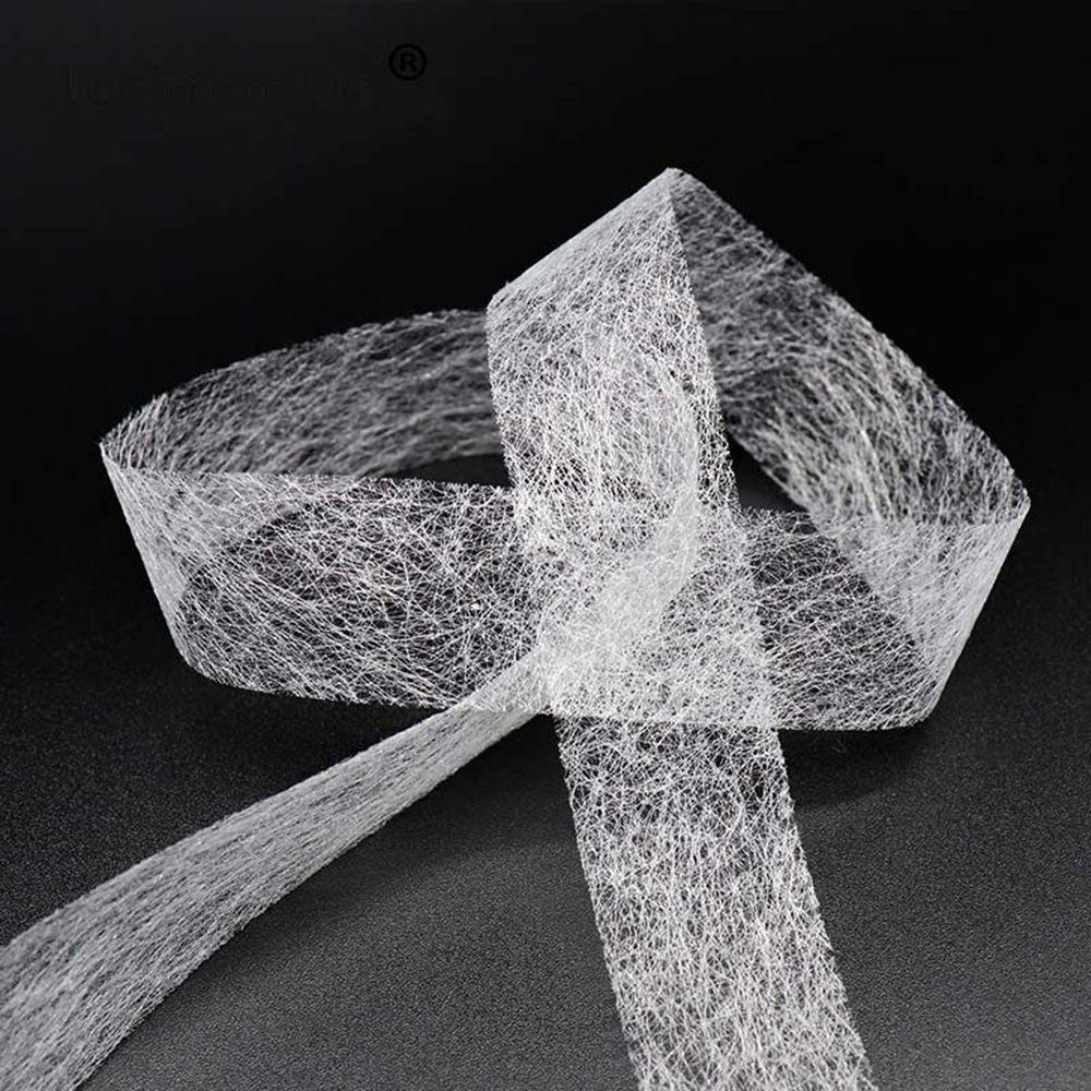 Yards Iron On White Fusible Interlining Fabric Tape Adhesive Tape Sewing Accessory Cloth Apparel