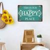 Vintage Metal Tin Sign Stylish Wall Art Plaques 11.8x7.9 Inch Retro Decorative Signs Wall Decor for Bedroom Kitchen Living Room Cafes Bar Public