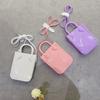 Leisure PVC Shoulder Bag Simple Mini Messenger Bag Fashion Storage Bag Mobile Phone Bag  Women