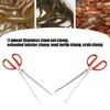 Professional Garbage Color Tongs Antislip Long Handle Outdoor Pliers for Eel Catching Fish Grabbing Rustproof