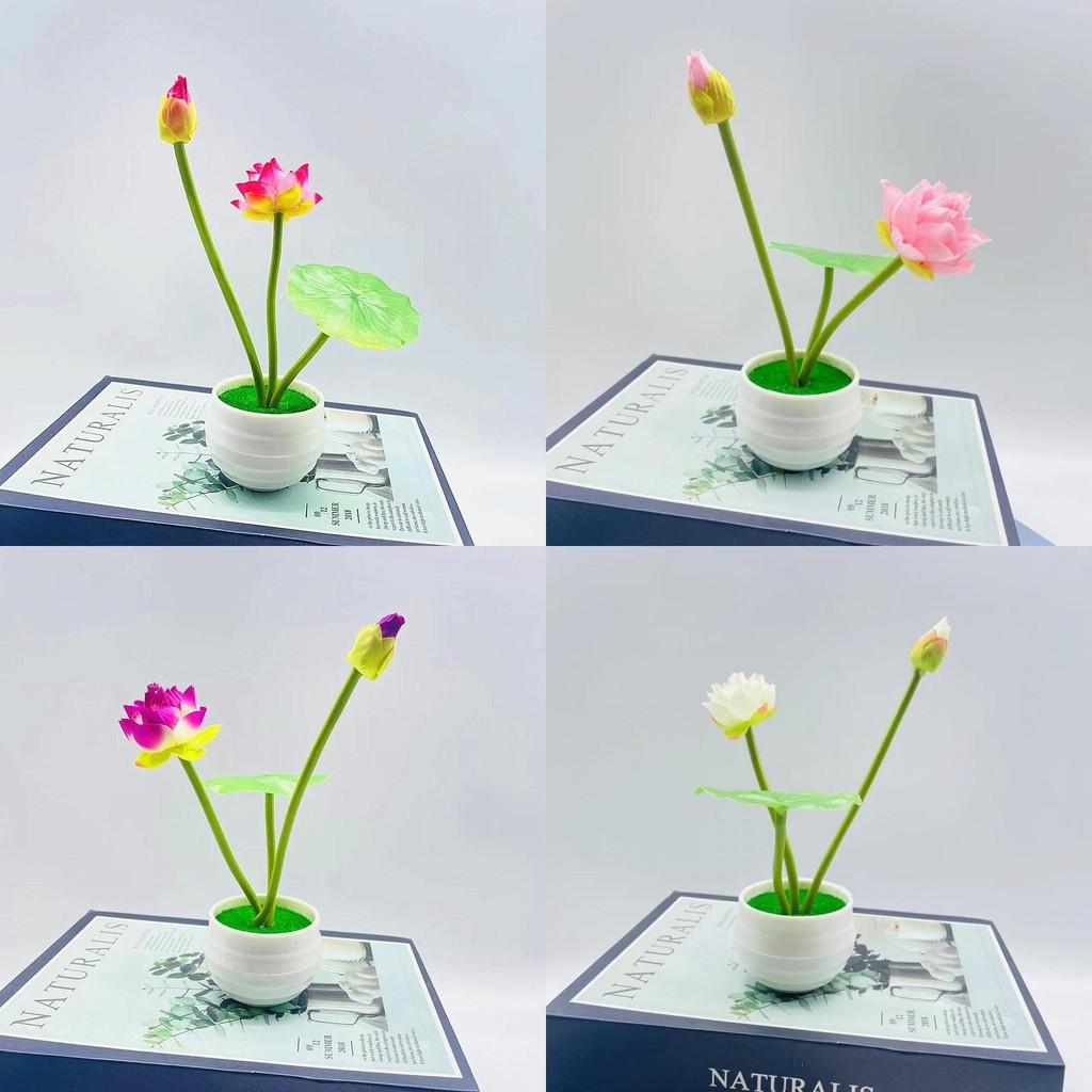 Nymphaea Artificial Simulated Green Plants Bonsai For Home Hotel Decoration
