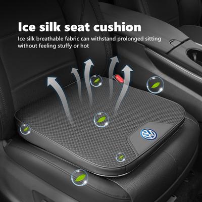 W139-W129Universal Car Height Boost Seat Pad Ice Silk Breathable Memory Foam For VW Polo Jetta Sagitar Magotan Passat B5 B6 B7