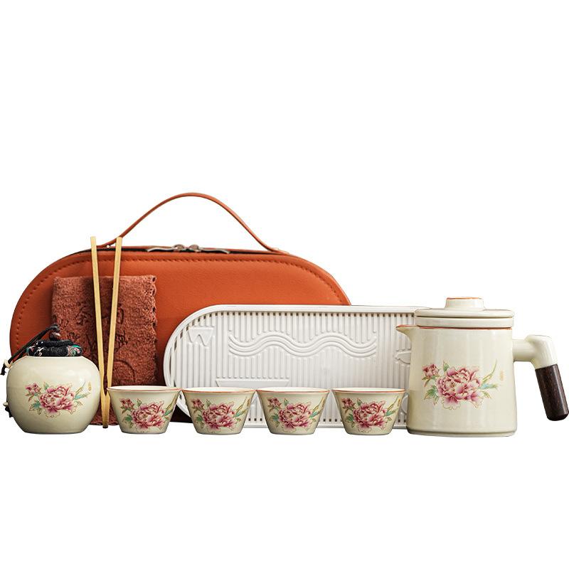 

Travel tea set Portable storage Kuaike cup Outdoor car camping Tea pot Corporate event gifts