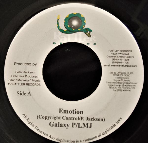 

7inch Record GALAXY P, L M J - Emotion NONE Rattler Records 2004 Jamaica Reggae, Ska & Dub Used